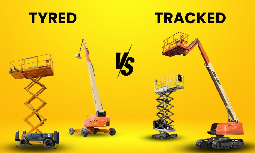 Tracked vs Tyred: Which to Choose When Renting Your Boom Lifts and Scissor Lifts?